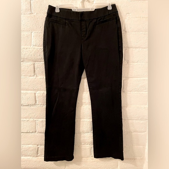 Lee Style Up, Black pull-on pants, straight legs, medium rise, sz 14 med - Picture 1 of 4
